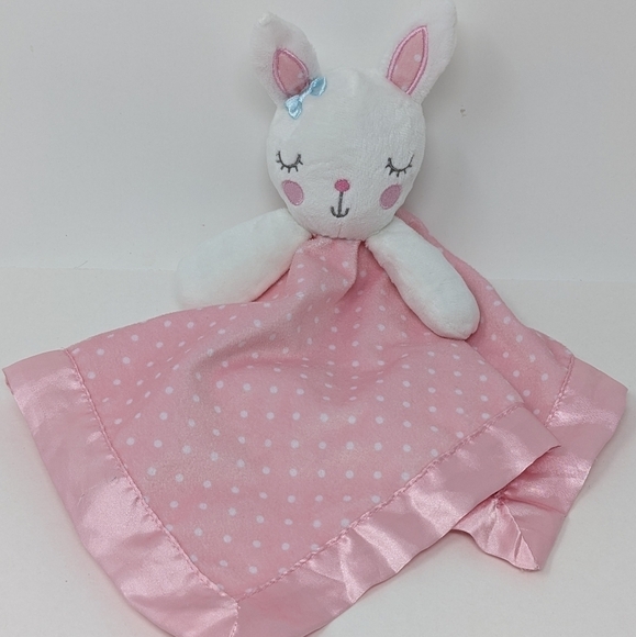 𝅺CIRCO Lovey Bunny Rabbit Sleeping Pink Polka dot - Picture 1 of 5